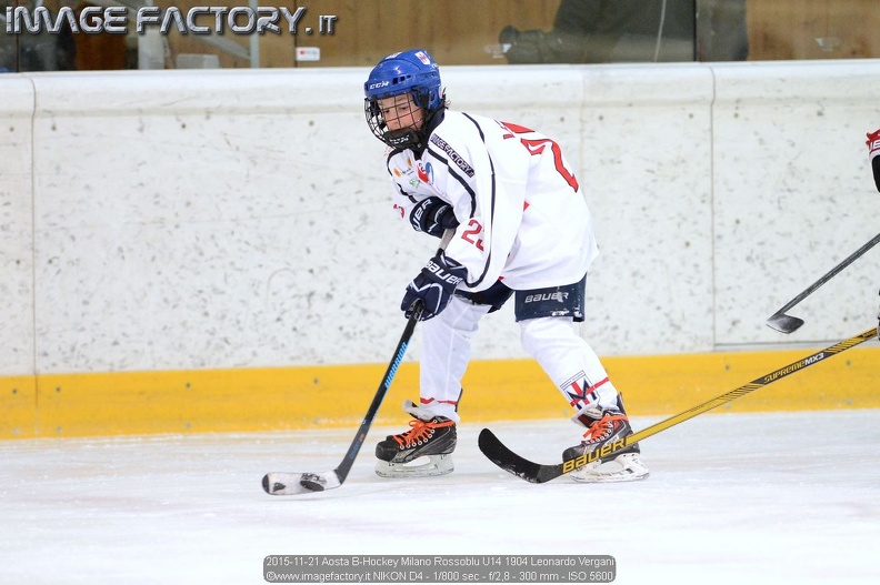2015-11-21 Aosta B-Hockey Milano Rossoblu U14 1904 Leonardo Vergani.jpg